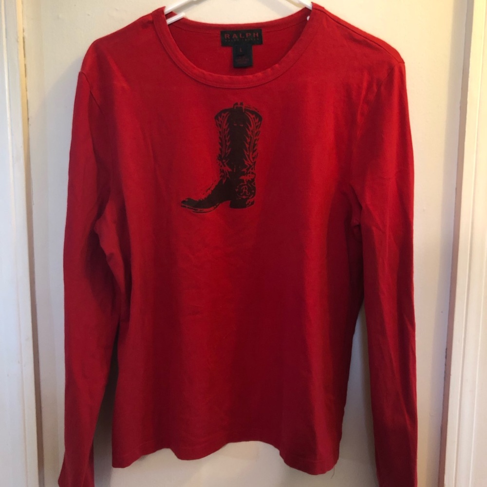 Ralph Lauren cowboy boot graphic tee